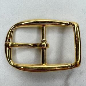 Vintage Gold Tone Simple Basic Belt Buckle for up to 1 Inch Belt